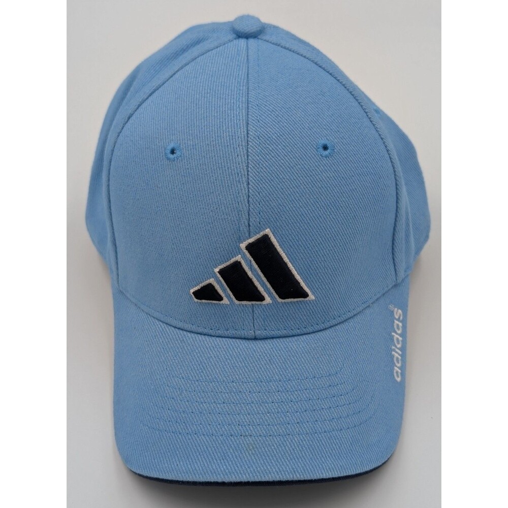 Adidas Logo Light Blue Adjustable Baseball Cap Hat New Without Tags